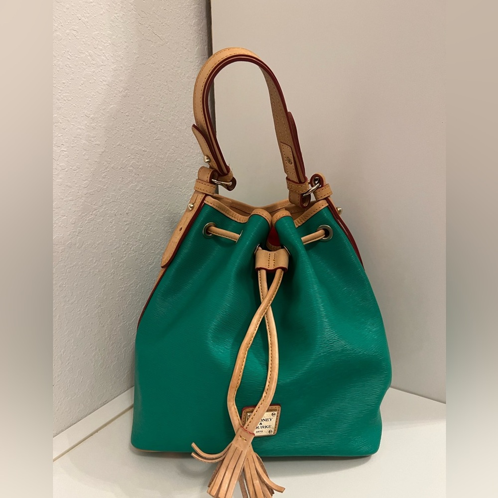 Dooney & Bourke green and Tan  Bag
